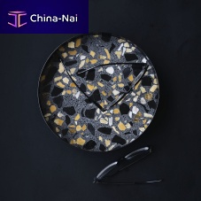 Terrazzo serving tray ERATfor domestic use