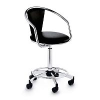 Contemporary beauty salon chair BEAUTYsynthetic leathermetalwith hydraulic pump