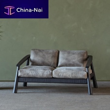 Contemporary sofa MAGNETleatherropeblack