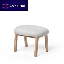 Contemporary footrest DOSTfabricwoodensteel