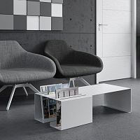 Contemporary coffee table FOLDERaluminumpowder-coated steellacquered metal base