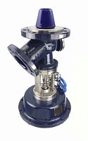 Disc valve Drain Valve with glass-lined discpurgefor chemicals