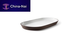 Ceramic serving tray CRUDO