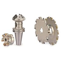 Insert milling tool facefor chamfers