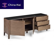Contemporary sideboard ALBAwoodenmarblewith drawers