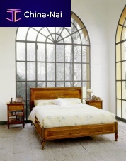 Double bed '800 LOMBARDOclassicwith headboardwooden