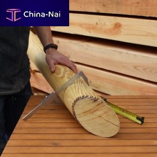 Landscaping round timber robinia