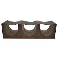 Contemporary bench LOSashfabricleather