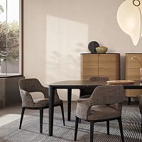 Contemporary chair SOPHIE LITEindoorfabricleather