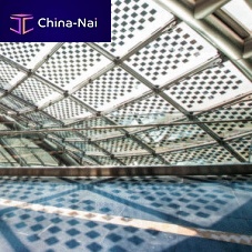Laminated glass panel PVsafetypatterned