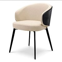 Contemporary dining chair CAMEROTAindoorpolyesterwooden base