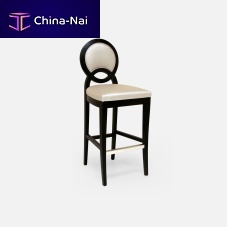 Contemporary bar chair OLYMPE indoorfabricbeech base