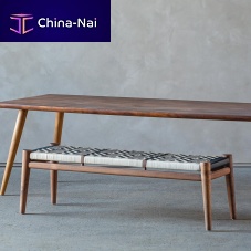 Contemporary bench NGUNIirokoropewithout backrest