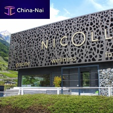 HPL facade system CELLON - SHOWROOM screeningsolar shadingweather-resistant