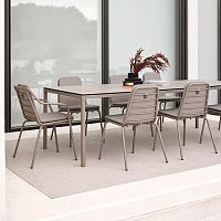 Contemporary table BRISEglassceramicmetal base
