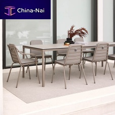 Contemporary table BRISEglassceramicmetal base