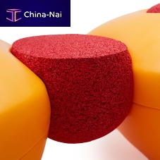 Contemporary side table SCOOPI rubberovalmodular