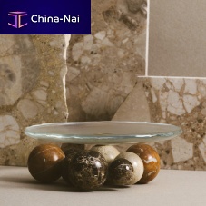 Glass centerpiece ATOMOmarblecontemporary