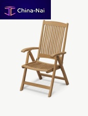 Contemporary chair COLUMBUS outdoorfabricwalnut base