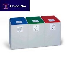 Plastic waste bin 137029Wrecyclingwith lidmodular