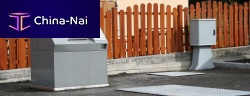 Metal waste container GAIAplasticin-groundfor urban waste