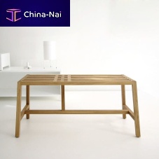 Contemporary bench TWEENoaksolid woodwithout backrest