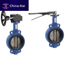 Butterfly valve 4020/4025/4029 seriesleverwith handwheelfor control