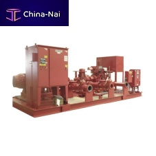 Centrifugal pumping unit for wastewaterwith electric motorstationary