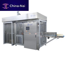 Hard cheese portioning machine EOSmechanicalautomaticwith conveyor