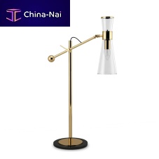 Table lamp MITTEgold-plated brassglasscontemporary