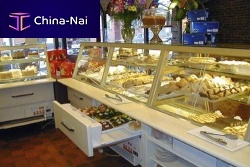 Counter refrigerated display case for shopfor pastry shopsfor bakery