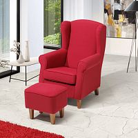 Contemporary armchair ROBLEpolyester fiberwoodenwith removable cushion