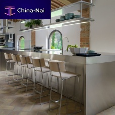 Hanging shelving system contemporarystainless steelhome