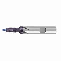 Solid carbide milling cutter GSF-Z-2xD-R15-IKZ-HB-TiCN threadcoatedfor steel