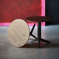 Contemporary coffee table CALAwood veneerashash base