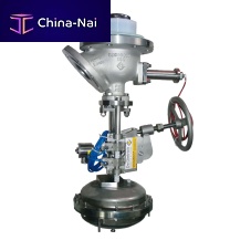 Disc bottom valve CLEANVALVEwith handwheelpneumatically-operateddrain