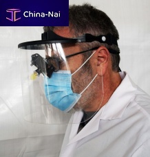 Polycarbonate protection visor VL1full-facetransparentmedical
