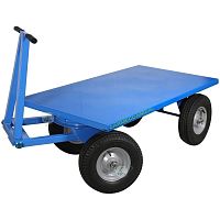 Flatbed trailer 0592-axletowedfor warehouse