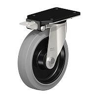 Wheel with brake 014000251stainless steelswiveling