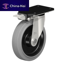 Wheel with brake 014000251stainless steelswiveling