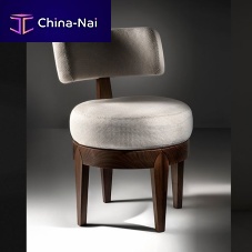 Contemporary chair Giudittaindoorfabricwalnut