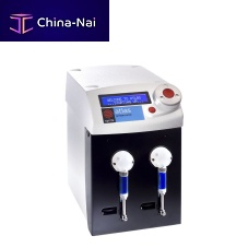 Dual-syringe pump Atlas for chemicalsstepper motor-drivenmobile