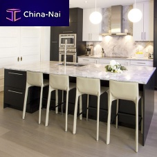 Quartz countertop kitchenmulti-colorsquare edge