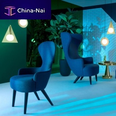 Contemporary dining chair WINGBACK SERIESindoorfabricsteel