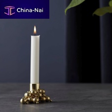 Steel candle holder Molekyl