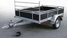 Single-axle trailer RB 2014towedfor industrial materials