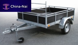 Single-axle trailer RB 2014towedfor industrial materials