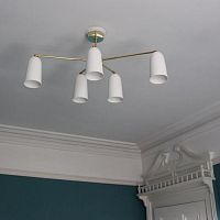 Contemporary chandelier PLEXbrassbronzenickel