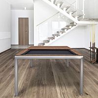 Contemporary dining table PRONTO ULTRAsteelHPLsteel base