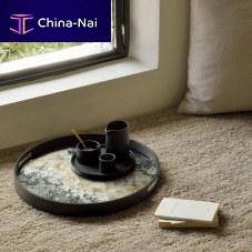 Glass serving tray ORGANIC for domestic use